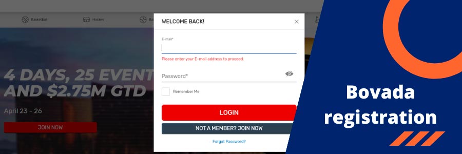 How to register with Bovada