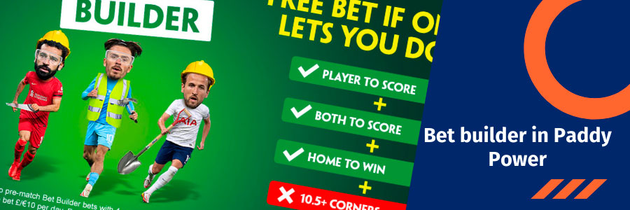 start a bet builder in Paddy Power